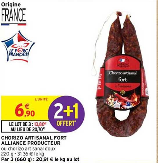 chorizo artisanal fort alliance producteur