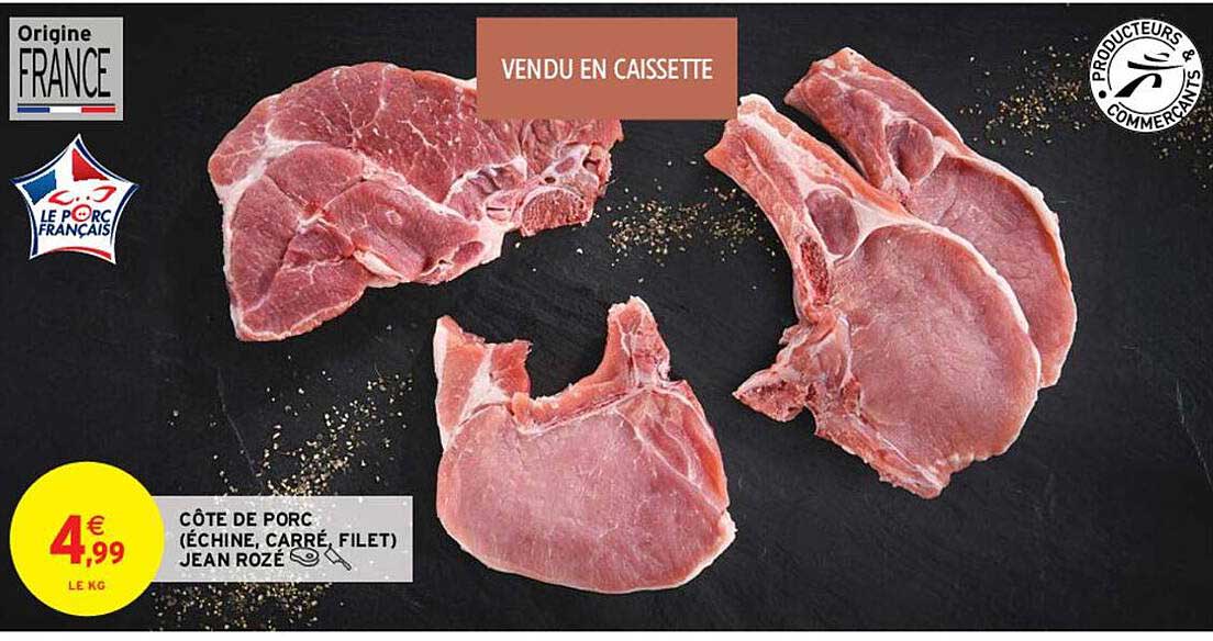Côte De Porc (échine, Carré, Filet) Jean Rozé