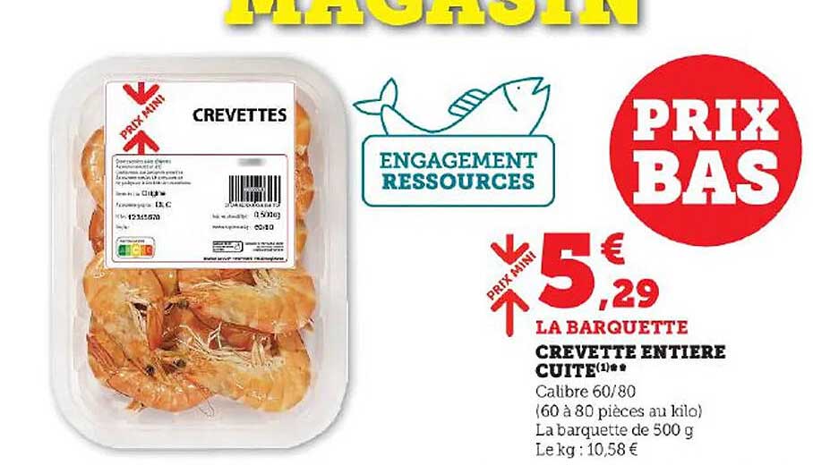 Crevette Entière Cuite