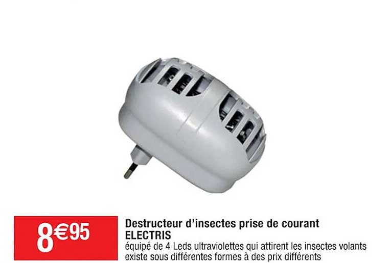 destructeur d'insectes prise de courant electris