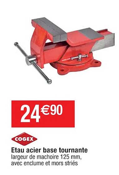étau acier base tournante cogex