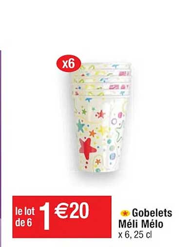 gobelets méli mélo
