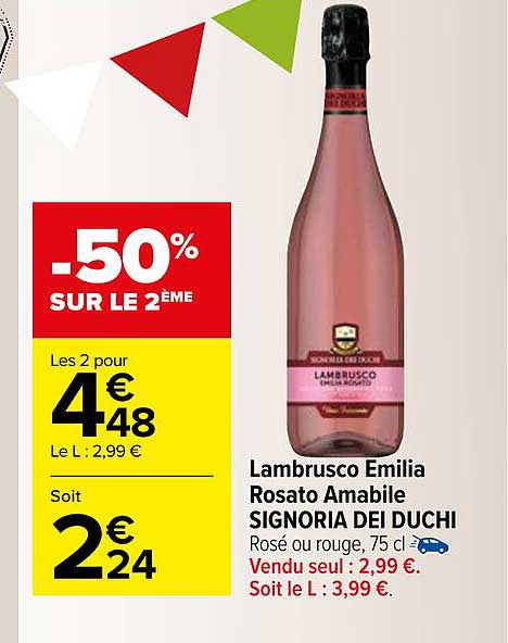 lambrusco emilia rosato amabile signoria dei duchi