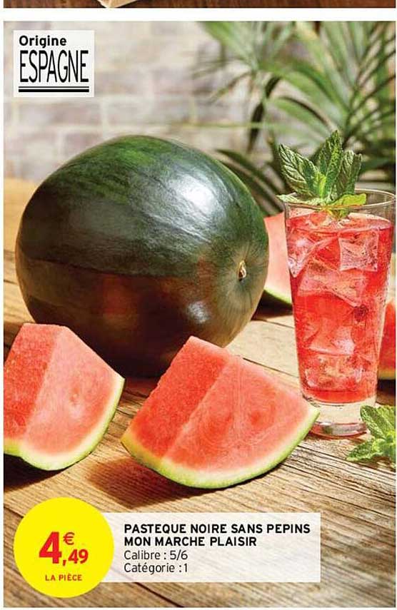 pastèque noire sans pépin mon marché plaisir