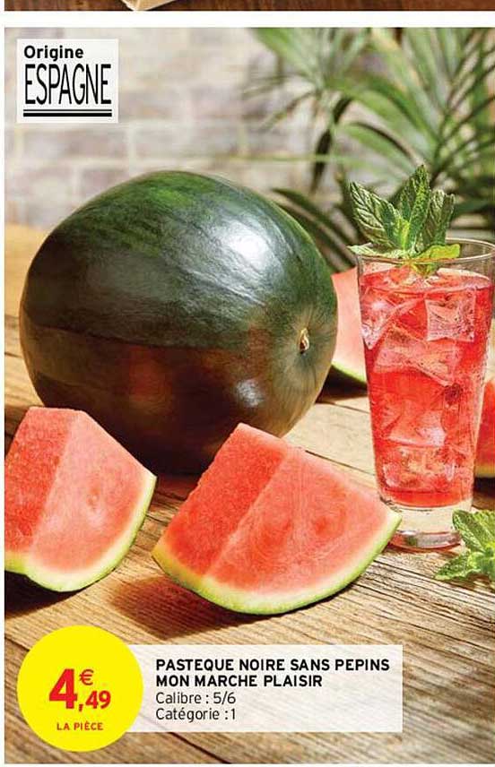 pastèque noire sans pépins mon marché plaisir