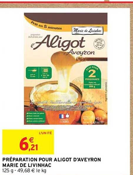 Préparation Pour Aligot D'aveyron Marie De Livinhac