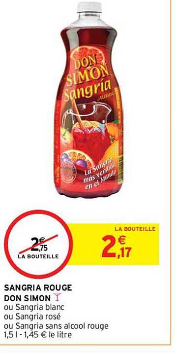 sangria rouge don simon