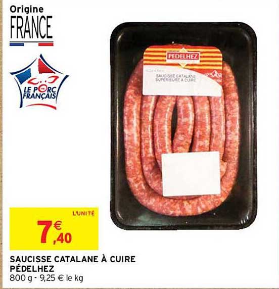 Saucisse Catalane à Cuire Pédelhez