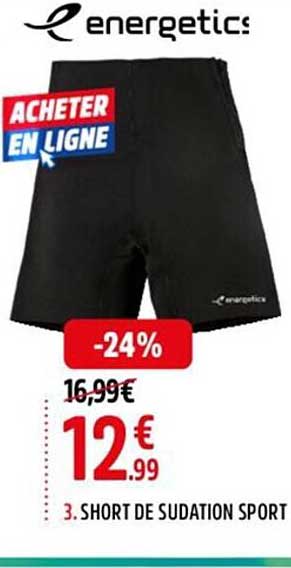 short de sudation sport energetics