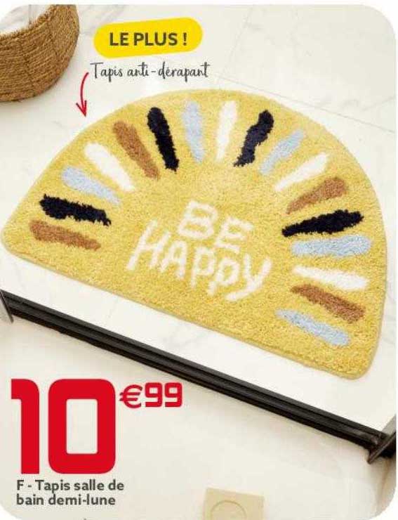 Tapis Salle De Bain Demi-lune