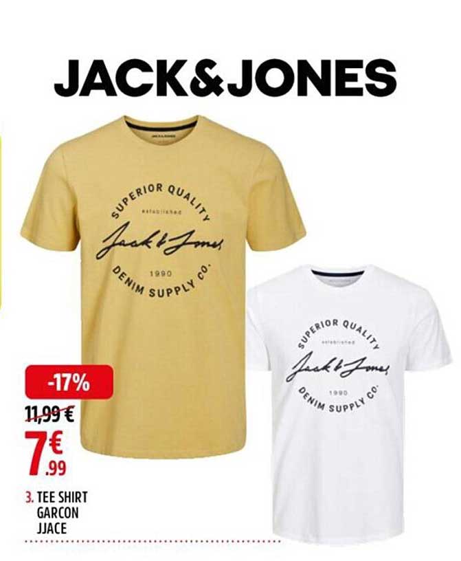 tee shirt garçon jjace jack & jones