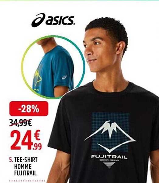 tee-shirt homme fujitrail asics