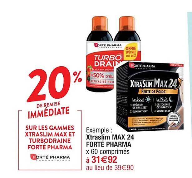 xtraslim max 24 forté pharma