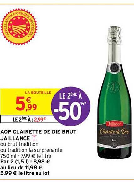 aop clairette de die brut jaillance
