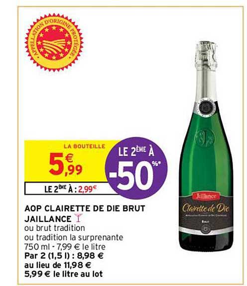 aop clairette de die brut jaillance