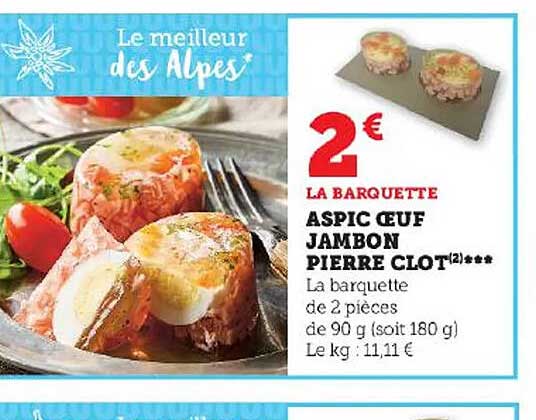 aspic œuf jambon pierre clot