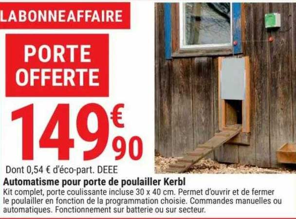 Automatisme Pour Porte De Poulailler Kerbl