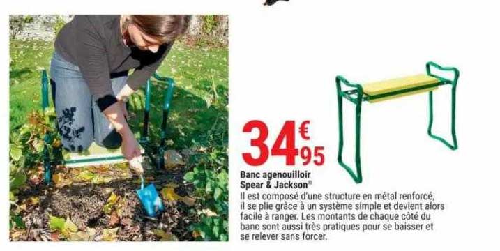 banc agenouilloir spear & jackson