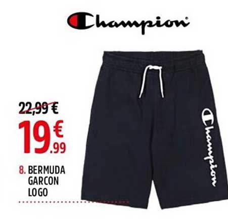 bermuda garçon logo champion