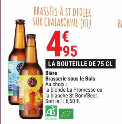 bière brasserie sous le bois