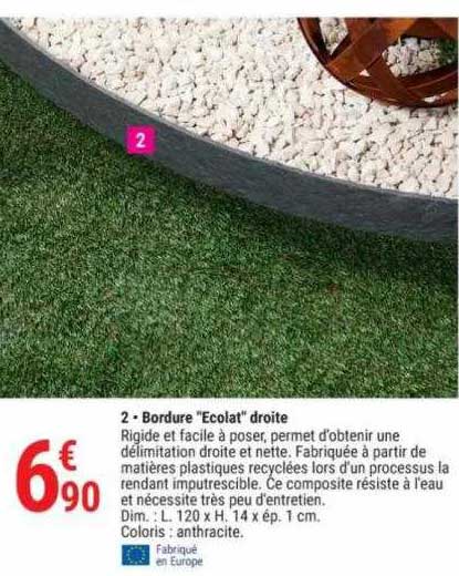 Bordure "ecolat" Droite