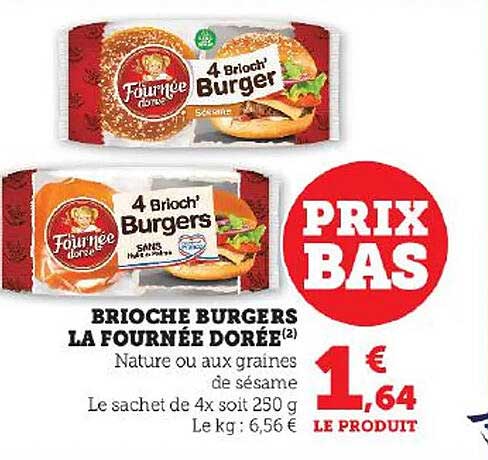 brioche burgers la fournée dorée
