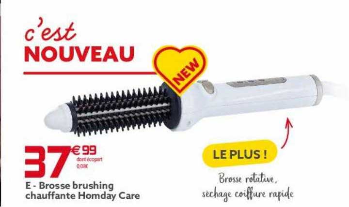 brosse brushing chauffante homday care