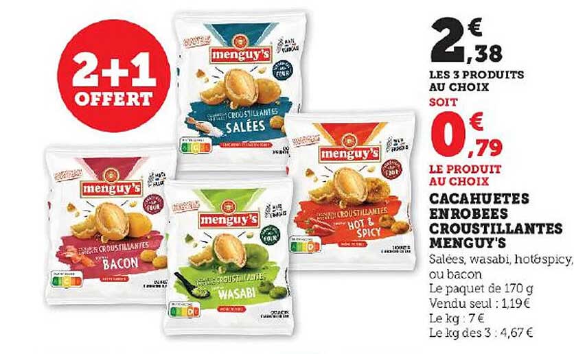 Cacahuètes Enrobées Croustillantes Menguy's