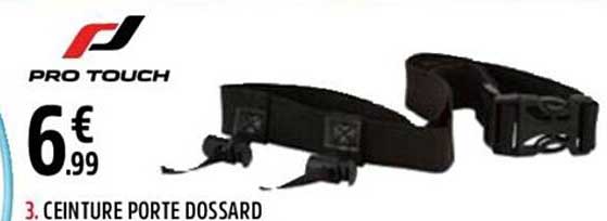 ceinture porte dossard pro touch