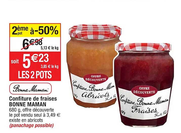 confiture de fraises bonne maman