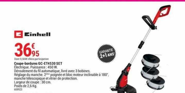 coupe-bordures gc-et4530 set einhell