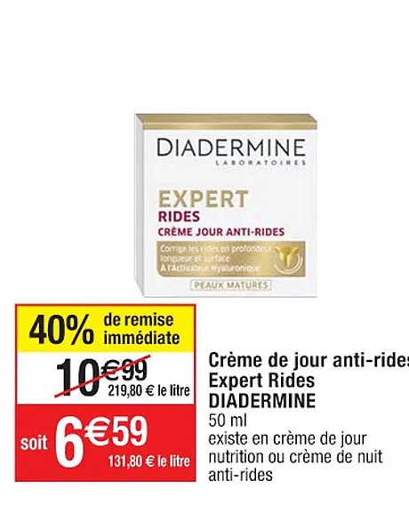 Crème De Jour Anti-rides Expert Rides Diadermine
