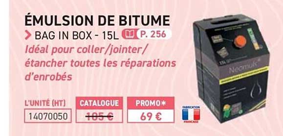émulsion de bitume