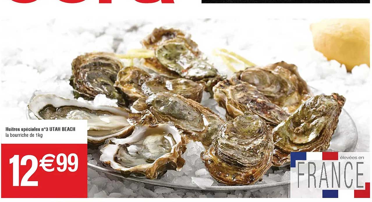 huîtres spéciales n°3 utah beach