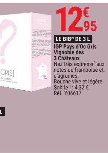 igp pays d'oc gris vignoble des 3 châteaux