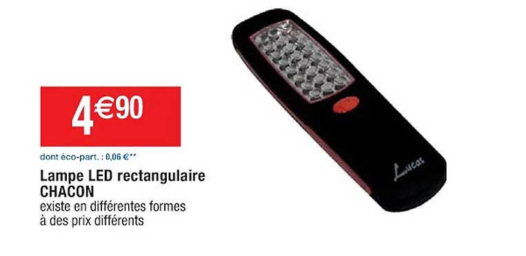 Lampe Led Rectangulaire Chacon