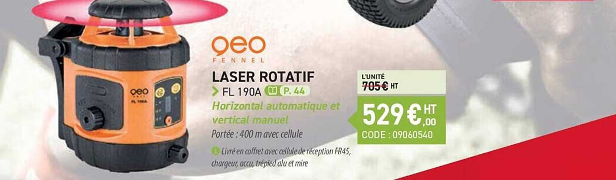 laser rotatif géo fennel