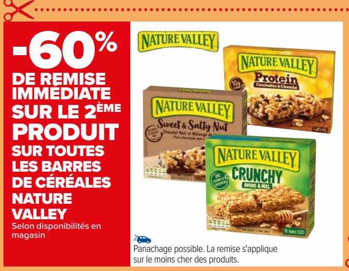 les barres de céréales nature valley