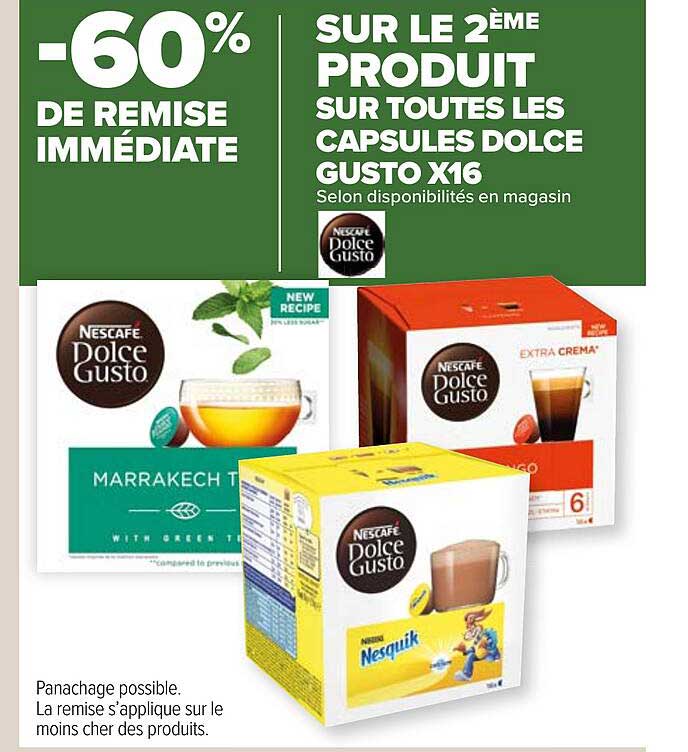 Les Capsules Dolce Gusto X 16