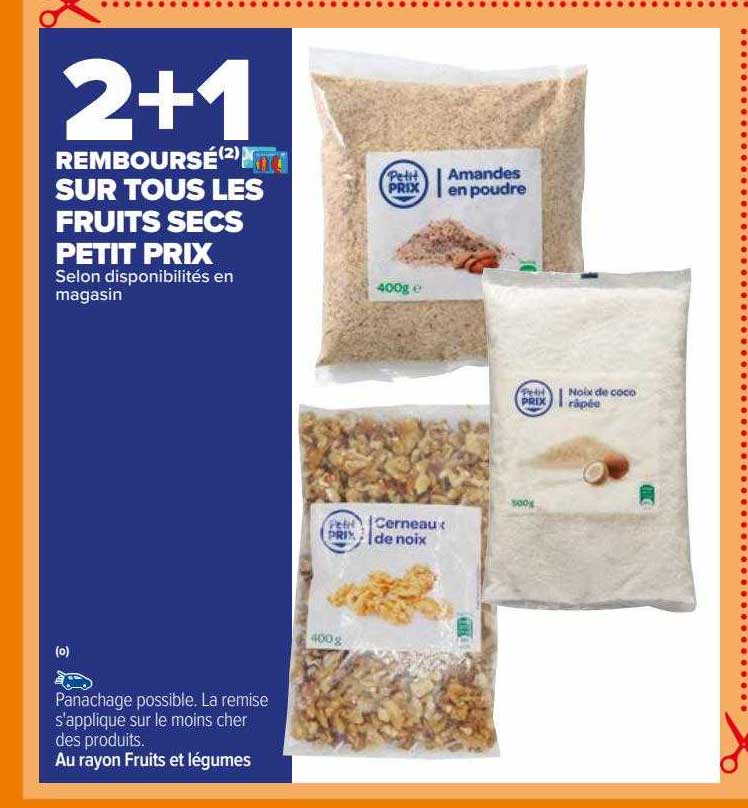 les fruits secs petit prix