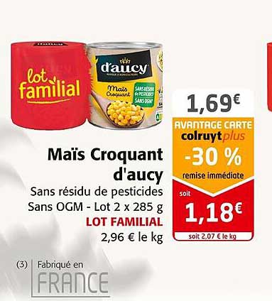Maïs Croquant D'aucy