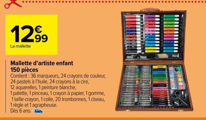 Mallette D'artiste Enfant 150 Pièces