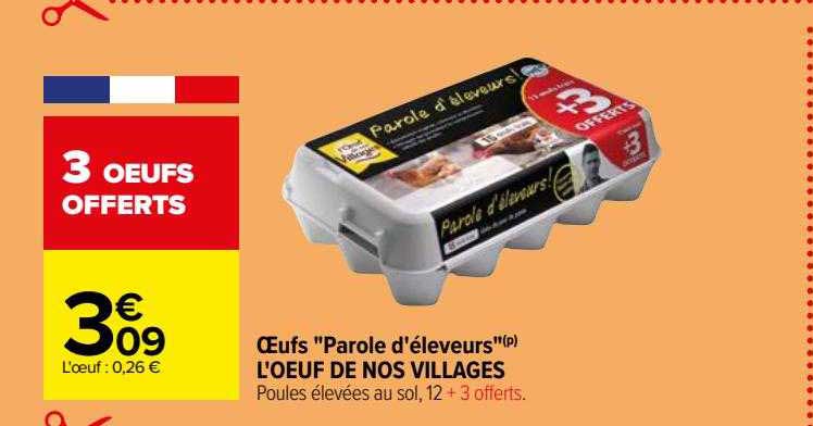 œufs "parole d'éleveurs" l'œuf de nos villages
