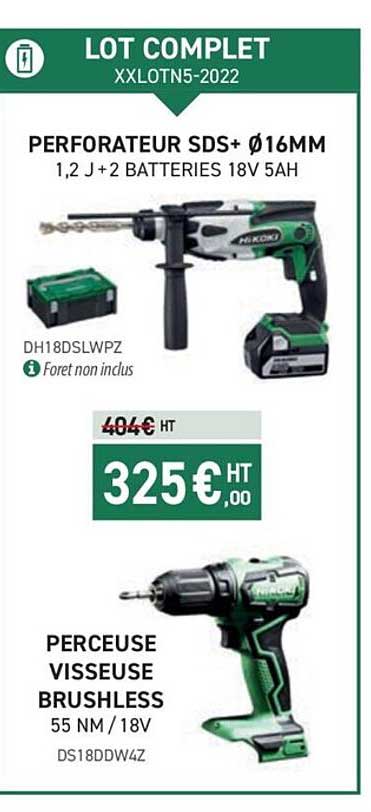 perforateur sds+ ø 16 mm, perceuse visseuse brushless