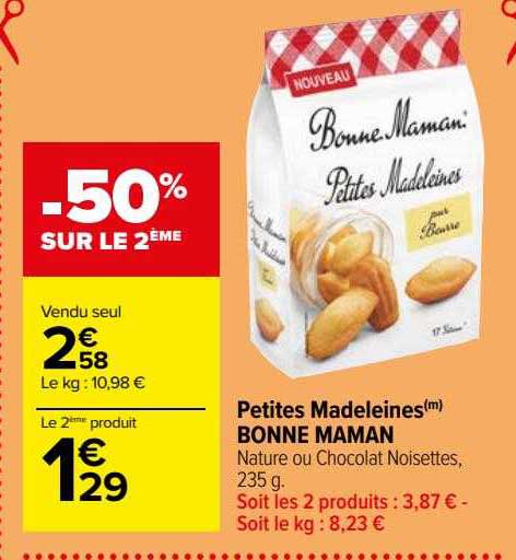 petites madeleines bonne maman