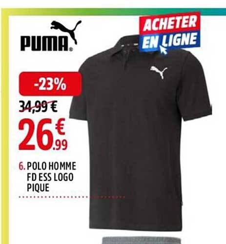 polo homme fd ess logo pique puma