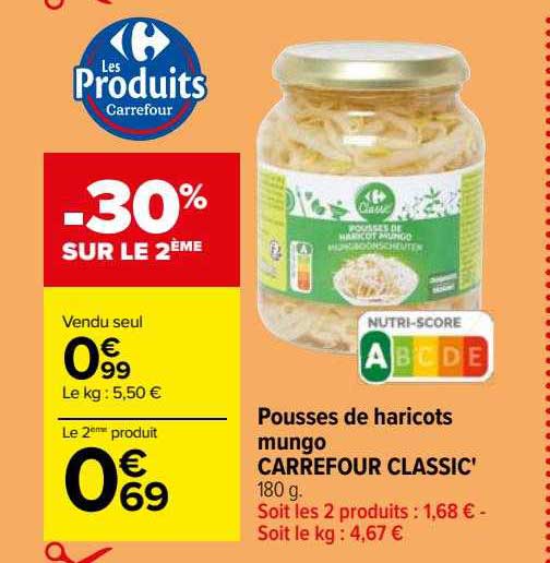 Pousses De Haricots Mungo Carrefour Classic'