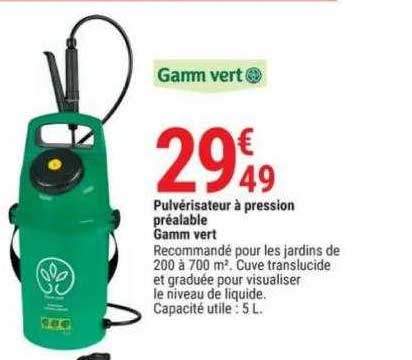 pulvérisateur à pression préalable gamm vert