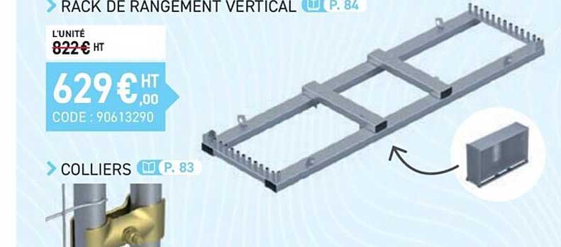 rack de rangement vertical, colliers