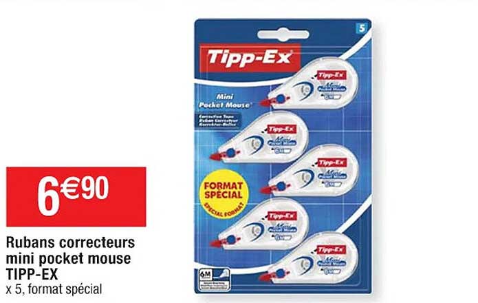 rubans correcteurs mini pocket mouse tipp-ex